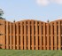 AmeriFence Corporation Wichita - Wood Fencing, 1010 6' board on board overscallop stained
