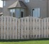 AmeriFence Corporation Wichita - Wood Fencing, 1012 6' overscallop board on board no stained