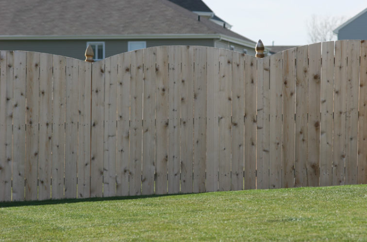 AmeriFence Corporation Wichita - Wood Fencing, 1020 Wood 6' overscallop solid