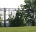 AmeriFence Corporation Wichita - Ornamental Fencing, 1063 6' Majestic 3 rail double drive gate