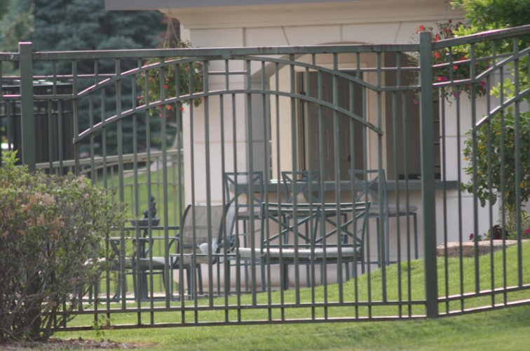 AmeriFence Corporation Wichita - Custom Iron Gate Fencing, 1210 Overscallop in panel