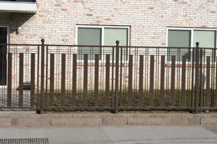 AmeriFence Corporation Wichita - Custom Iron Gate Fencing, 1250 Checker Board Fence