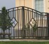 AmeriFence Corporation Wichita - Custom Gates, 1304 Estate gate with diamonds