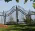 AmeriFence Corporation Wichita - Custom Gates, 1311 Overscallop gate with triads