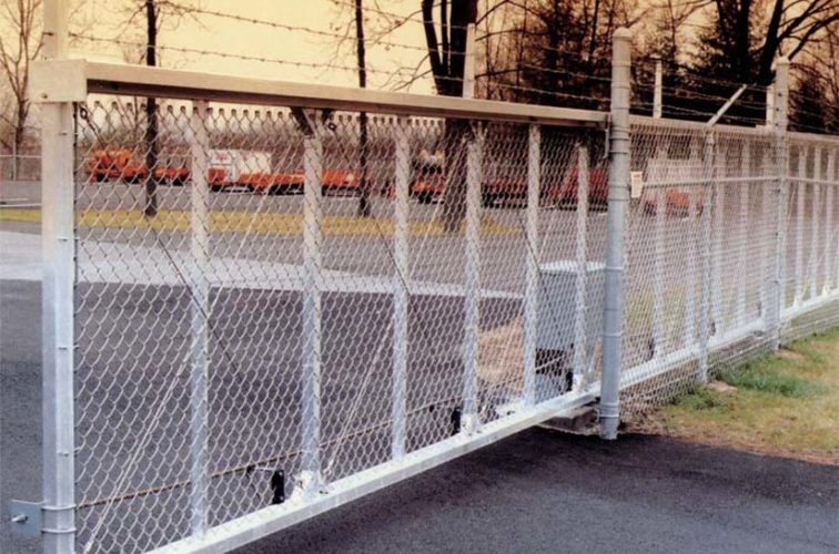 AmeriFence Corporation Wichita - Custom Gates, 2107 TyMetal Heavy Duty Aluminum Slide Gate