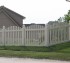 AmeriFence Corporation Wichita - Vinyl Fencing, 4' Overscalloped Pickets PVC with French Gothic Post Caps - AFC - IA