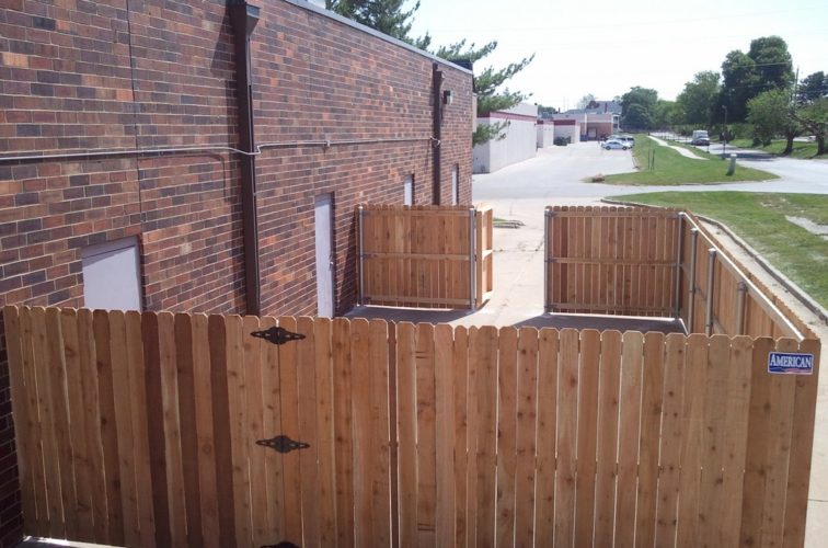 AmeriFence Corporation Wichita - Wood Fencing, 6' Solid Wood with Steel Posts - AFC - IA