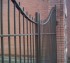 AmeriFence Corporation Wichita - Custom Gates, Courtyard Underscallop Estate Gate