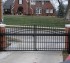 AmeriFence Corporation Wichita - Custom Gates, Overscallop Cantilever Slide Gate Residential