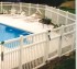AmeriFence Corporation Wichita - Vinyl Fencing, Pool Style Picket with 3 rails 583