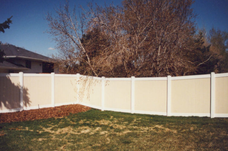 AmeriFence Corporation Wichita - Vinyl Fencing, Privacy Tan and White (616)