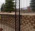 AmeriFence Corporation Wichita - Custom Iron Gate Fencing, Retaining Wall Transition AFC, SD
