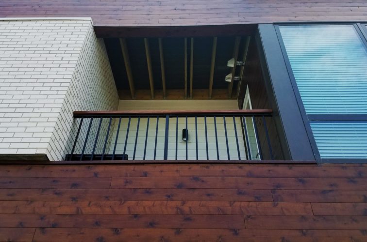 Custom Metal and Wood Accent Deck Rail