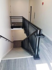 Custom Stair and Grab Rail Black Coated